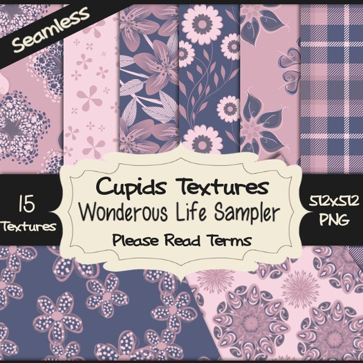 *Cupids Textures * 15 WONDEROUS LIFE Sampler