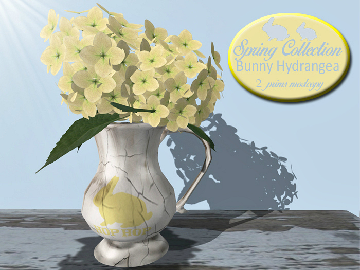 Yellow Hydrangea Easter Spring Arrangement