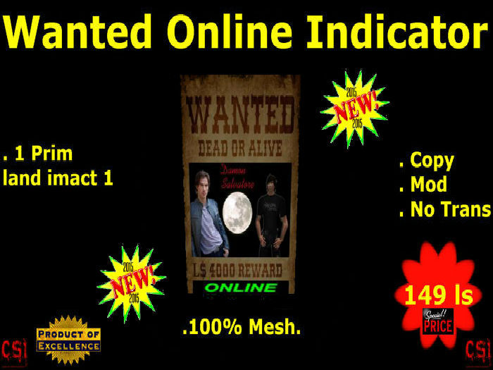 Wanted Online Indicator (box)