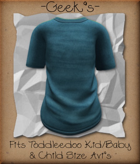 -Geek's- Baby Blue Mesh T-Shirt