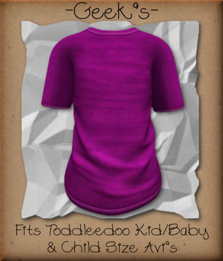 -Geek's- TD Plum Mesh T-Shirt