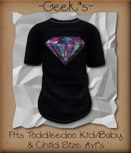 -Geek's- Galaxy Diamond Mesh T-Shirt