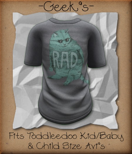 -Geek's- Bad Cat Mesh T-Shirt