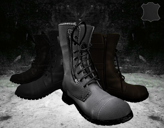 *TH* Black Combat Boots