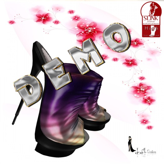 Slink Mules High feet Jessica RAINBOW PURPLE DEMO(Bag)