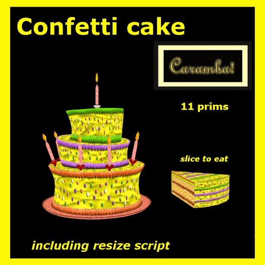 crazy confetti cake
