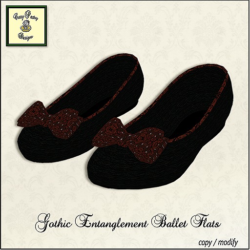 Crazy Pastry Designs Gothic Entanglement Ballet Flats