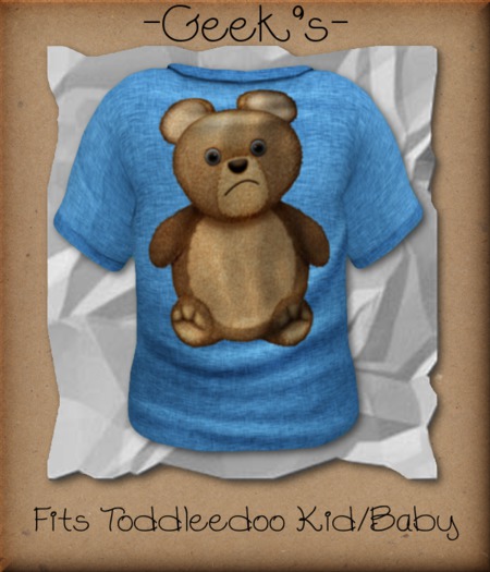 -Geek's- Teddy Blue Tee
