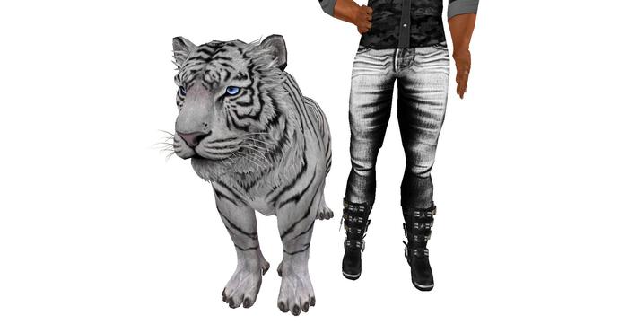 Tusk Mesh White Tiger to Wear as a Pet, (Boxed)