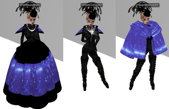 Izza Purple Black Dress 202