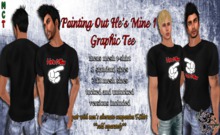 {Ms. B. Designs} Pointing Out He's Mine 1 Graphic Tee Boxed