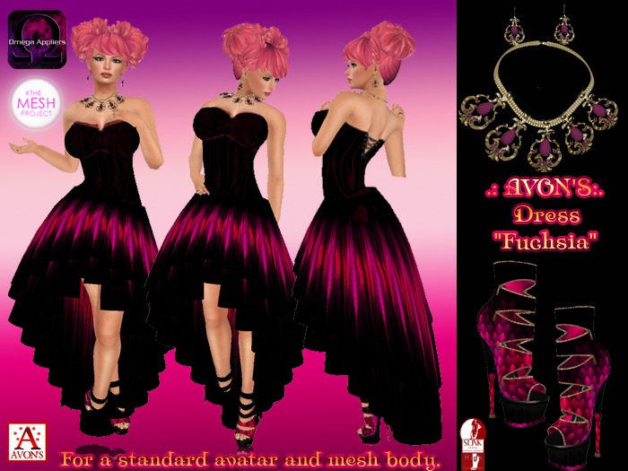 .: AVON'S:. Dress "Fuchsia" - TMP- Omega Applier