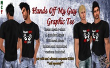 {Ms. B. Designs} Hands Off My Guy Graphic Tee Boxed