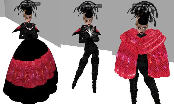 Izza Red Black Dress 205