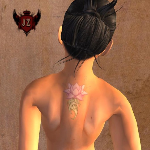 Lotus tattoo - Back - Box