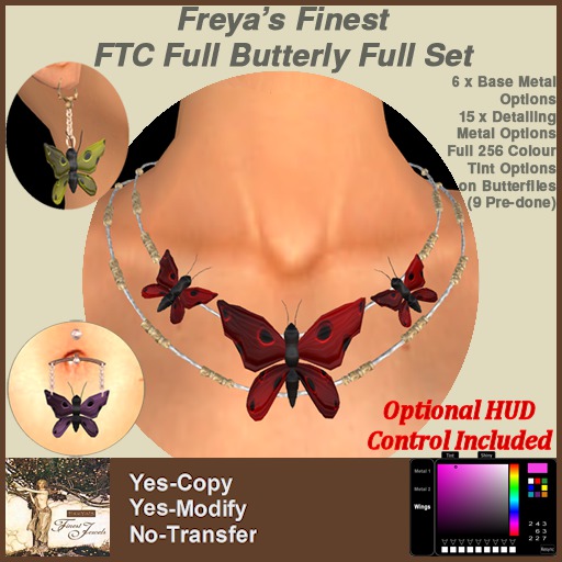 Freya's Finest FTC (Full Texture Change) Butterfly Full Set