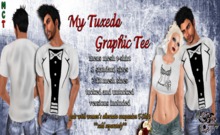 {Ms. B. Designs} My Tuxedo Grapic Tee Boxed