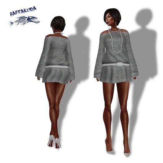 Shoulder Dress  GREY PROMO