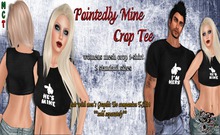 {Ms. B. Designs} Pointedly Mine Crop Tee Boxed