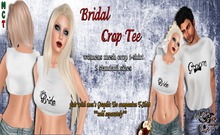 {Ms. B. Designs} Bridal Crop Tee Boxed