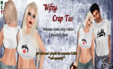 {Ms. B. Designs} Wifey Crop Tee 