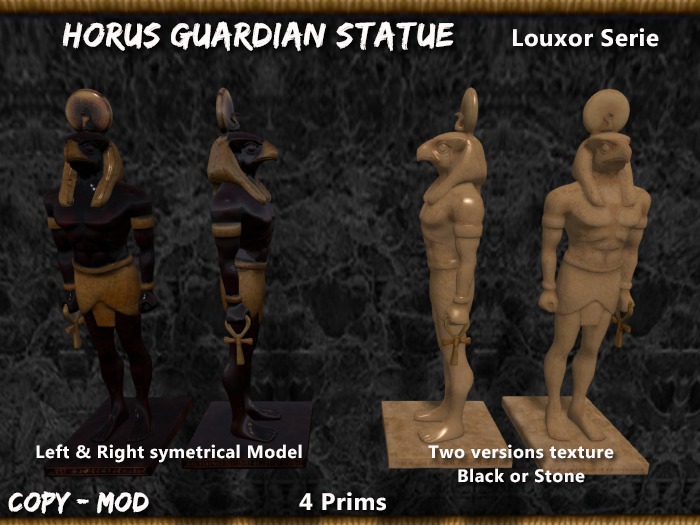 Horus Guardian Mesh Statue [Louxor Serie]