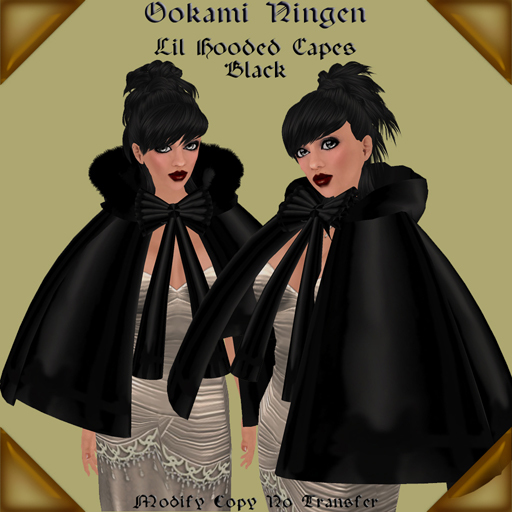 'ON Hooded Capes Black