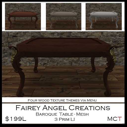 FAC Baroque Table 199L