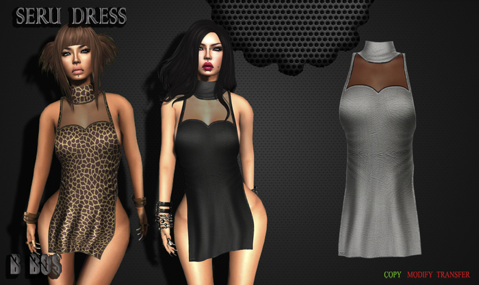 B BOS -Seru Dress-Silver-