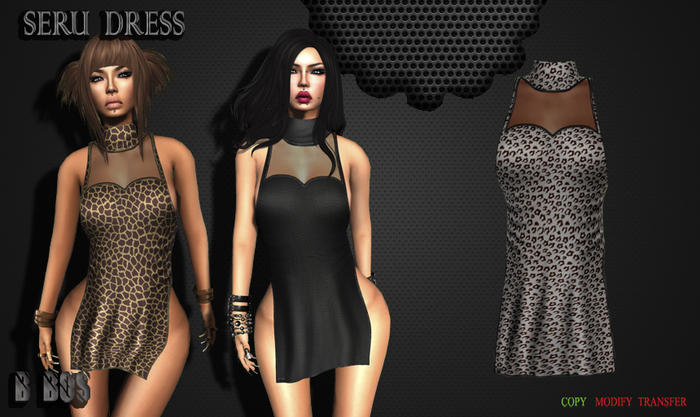B BOS -Seru Dress-Leopard-