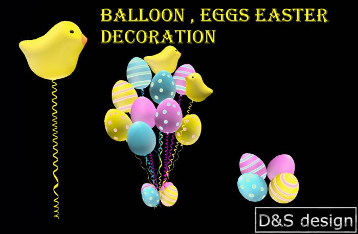 D&S design Balloon , eggs easter decoration