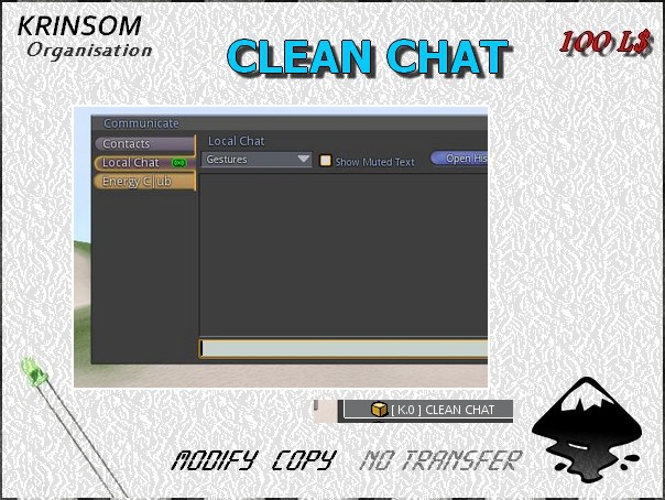 [ K.0 ] CLEAN CHAT