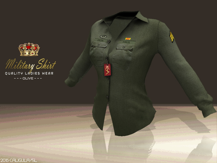 CA SHIRT MILITARY LADIES OLIVE
