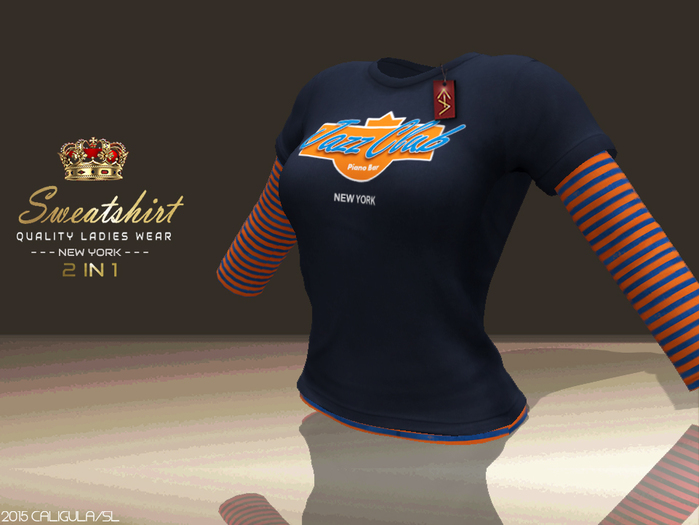 CA SWEATSHIRT LADIES NEW YORK