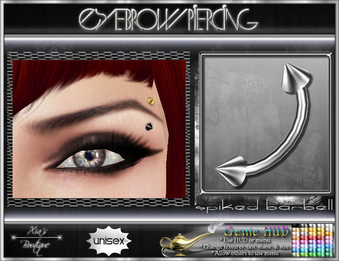 Spiked Eyebrow Barbell