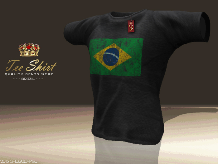 CA TEE GENTS BRAZIL BLACK