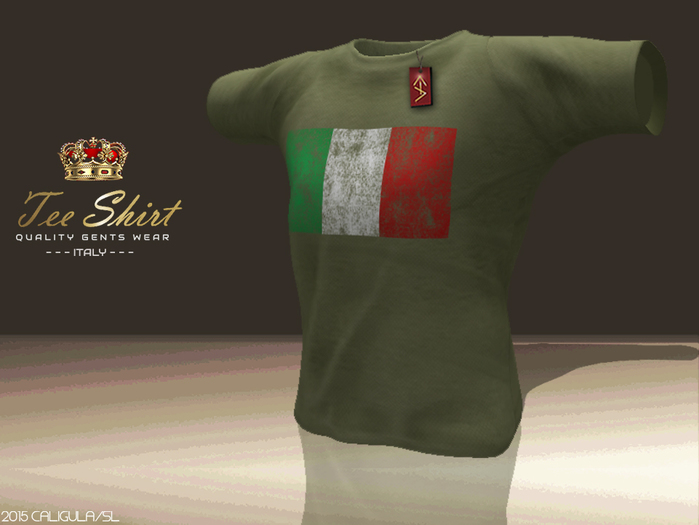 CA TEE GENTS ITALY OLIVE
