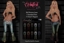 [Etchaflesh] Jessie Bell Bottom Jeans W/ HUD