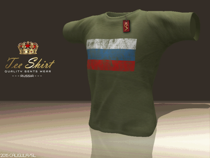 CA TEE GENTS RUSSIA OLIVE