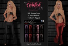 [Etchaflesh] Pinkdot MESH Skinny Jeans