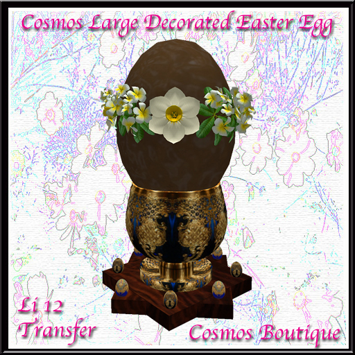 Cosmos Large Decorated Easter Egg (BOX)