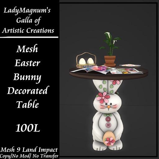 LadyM's Mesh Easter Bunny Decorated Table No 17