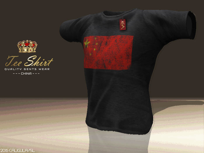 CA TEE GENTS CHINA BLACK