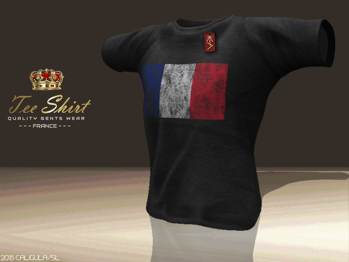 CA TEE GENTS FRANCE BLACK