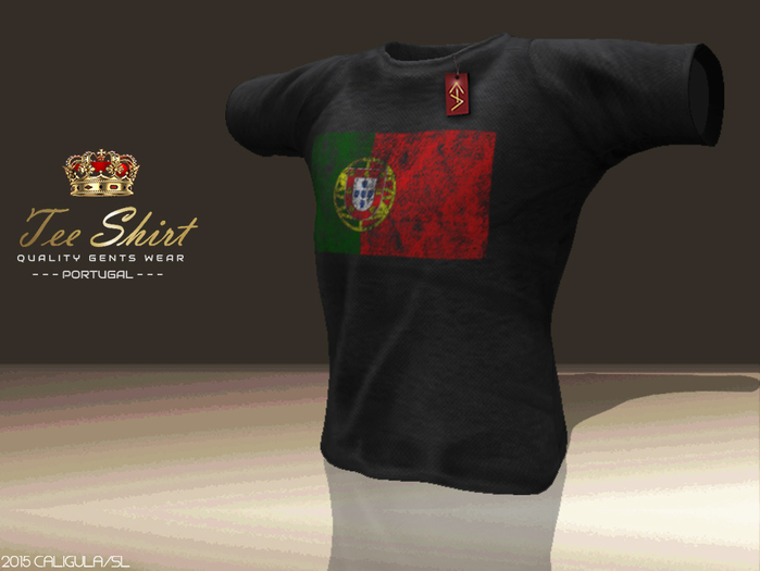 CA TEE GENTS PORTUGAL BLACK