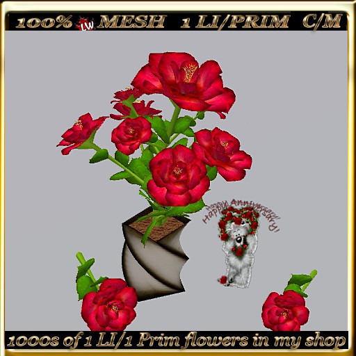 LW_ Happy Anniversary Roses - 2 (1 LI / Prim)