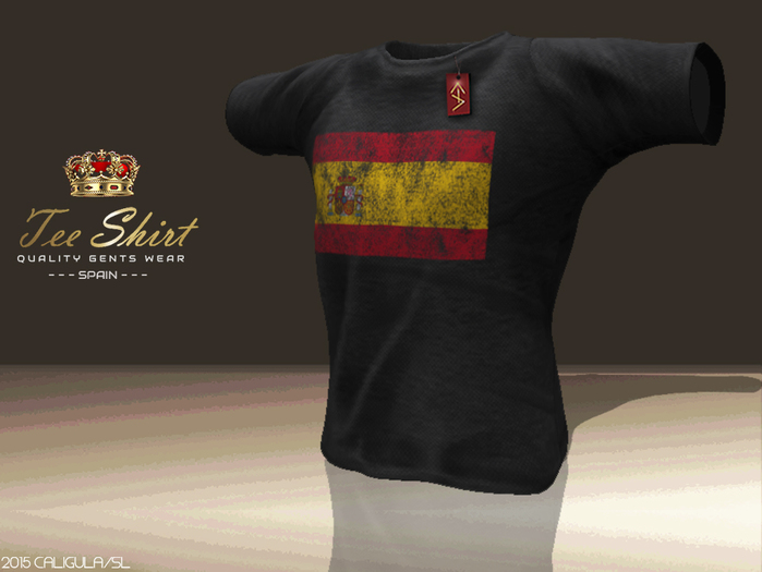 CA TEE GENTS SPAIN BLACK