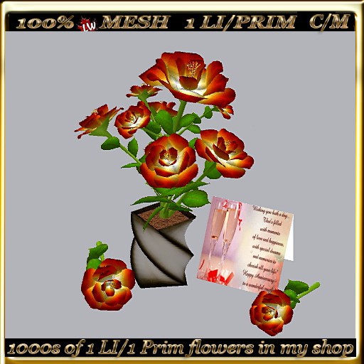 LW_ Happy Anniversary Roses - 7 (1 LI / Prim)