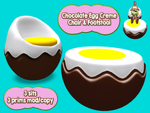 Easter Chocolate Egg Creme Chair & Footstool (3 sits)