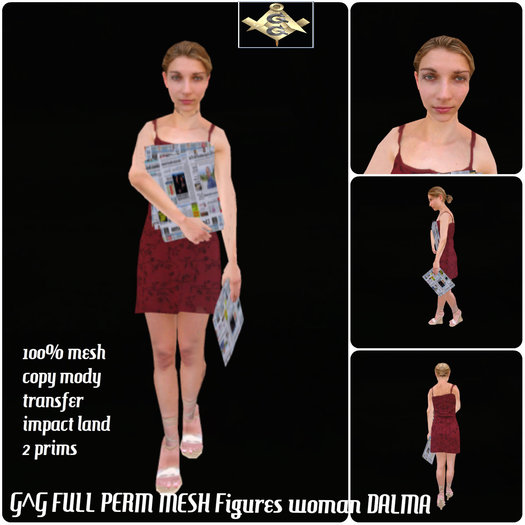 G^G FULL PERM MESH Figures woman DALMA